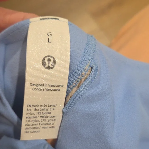 lululemon athletica Scoopneck Light Blue Bra - Picture 5 of 5